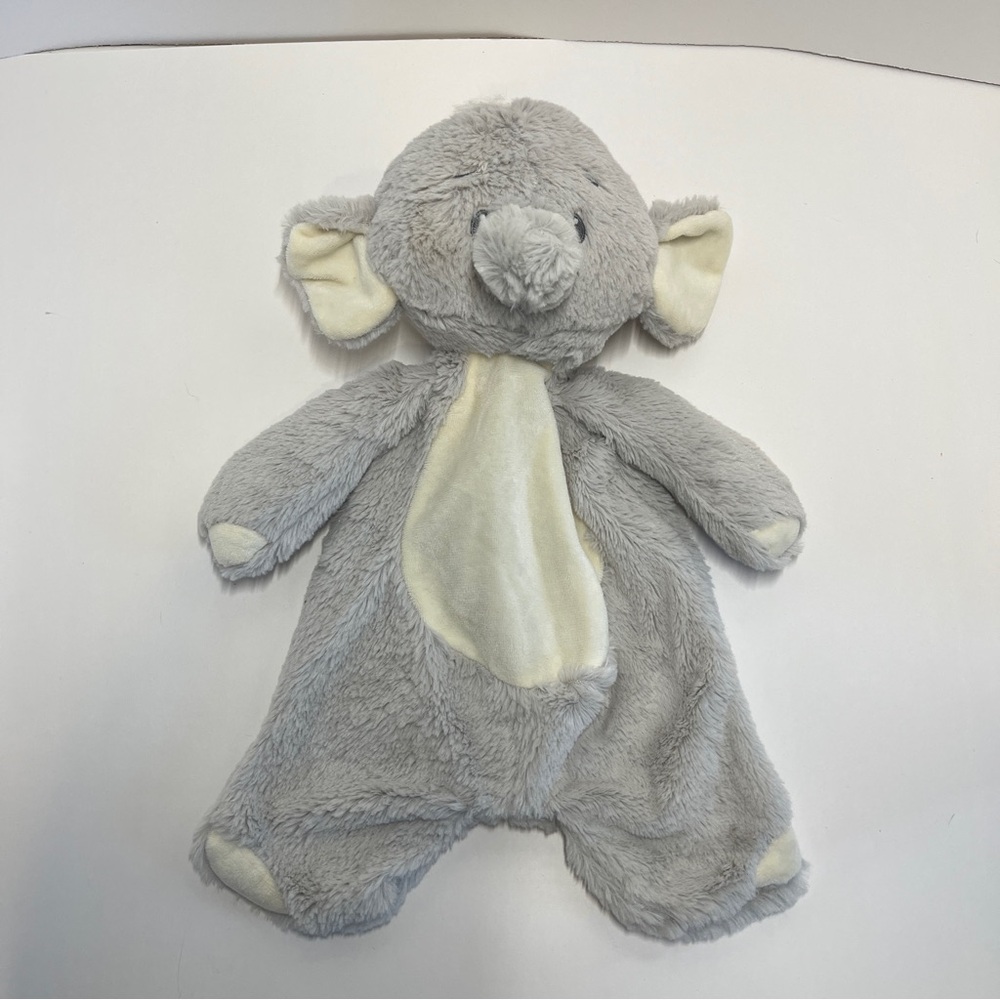 Baby Ganz Grey Elephant Flat-A-Pat Baby Security Blanket Lovey Plush Toy Infant